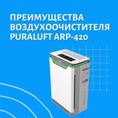 Преимущества очистителя воздуха PuraLuft ARP-420 H